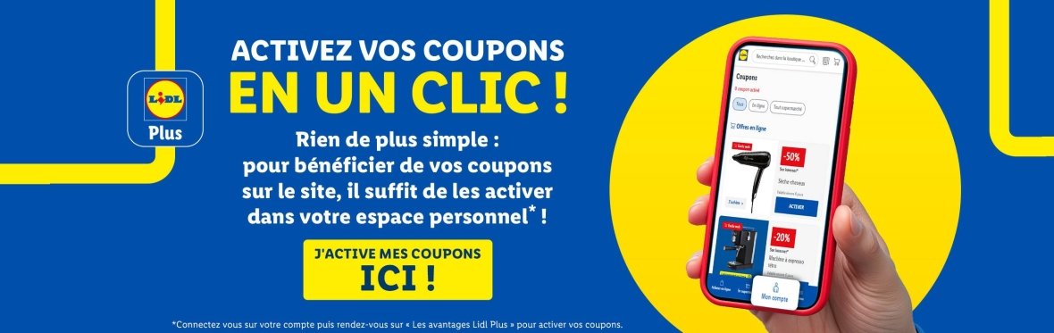 Découvrez nos coupons de la semaine !
