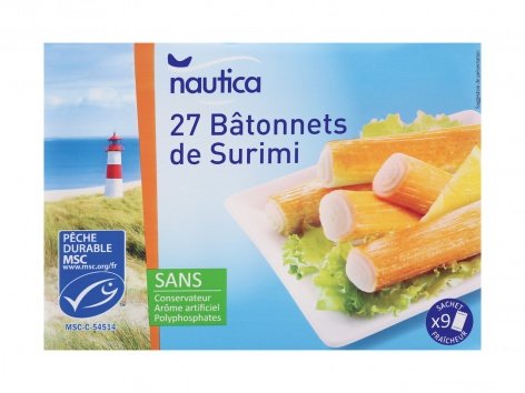 27 bâtonnets de surimi
