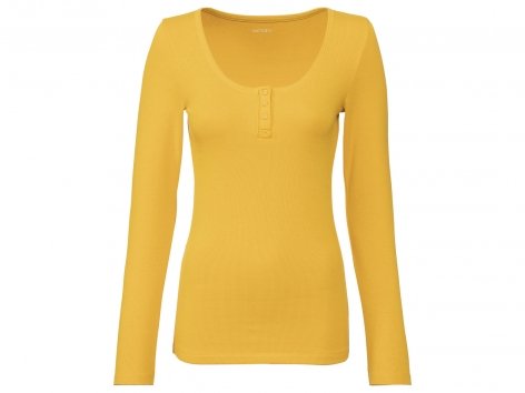 T-shirt côtelé à manches longues