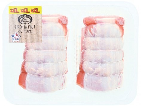 2 rôtis filet de porc