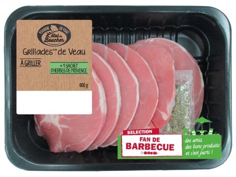 Grillades ** de veau aux herbes