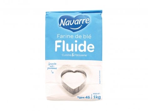 Farine de blé fluide