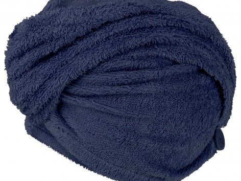 Serviette turban avec bouton