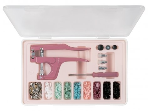 Set de boutons-pression avec pince