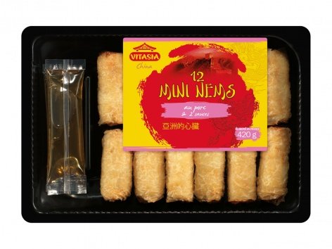 12 mini nems au porc