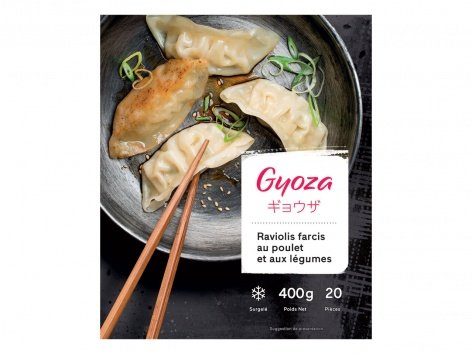 Gyoza au poulet et légumes