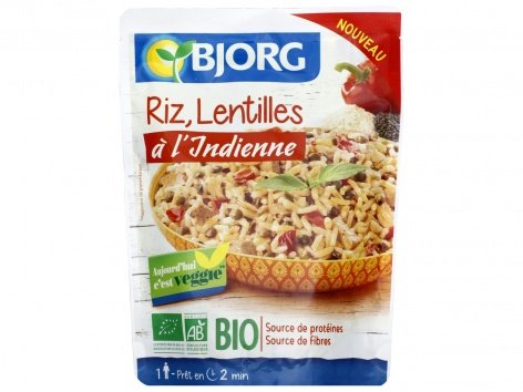 Bjorg lentilles et riz Bio à l’indienne