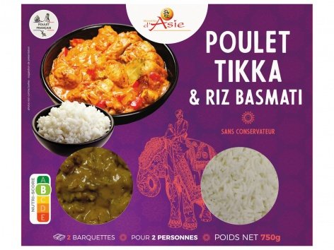 Poulet Tikka et riz Basmati