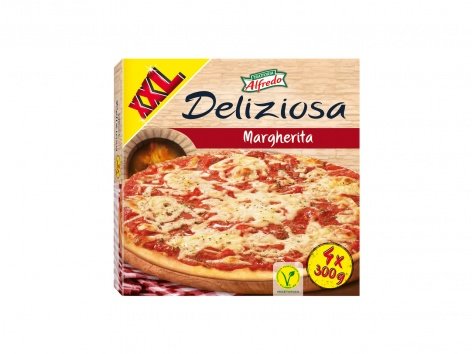 4 pizzas margherita XXL