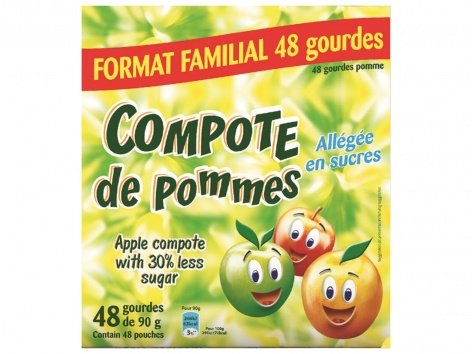 Compote de pomme en gourde