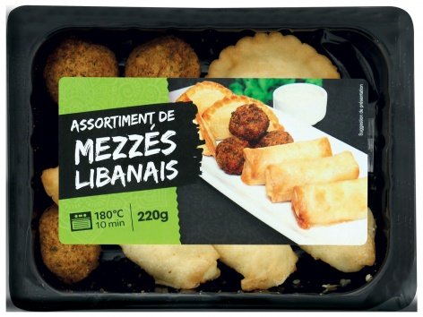 Assortiment de mezzés Libanais