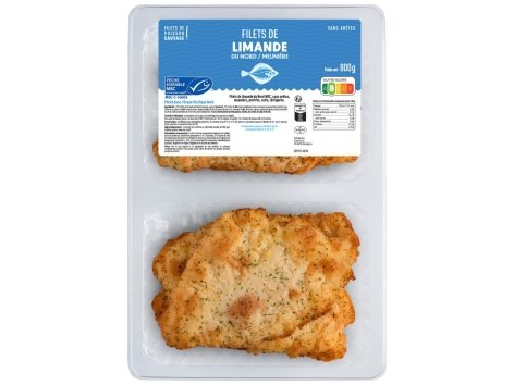 Filets de limande du Nord MSC meunière