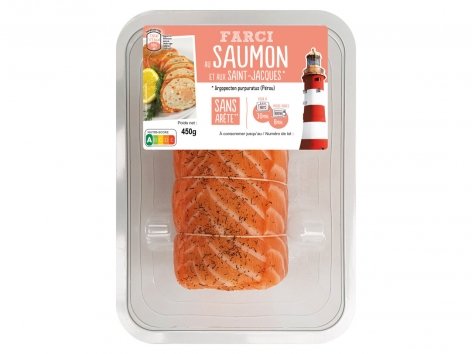 Farci au saumon et aux Saint-Jacques