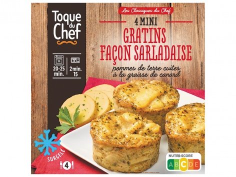 4 mini gratins façon sarladaise