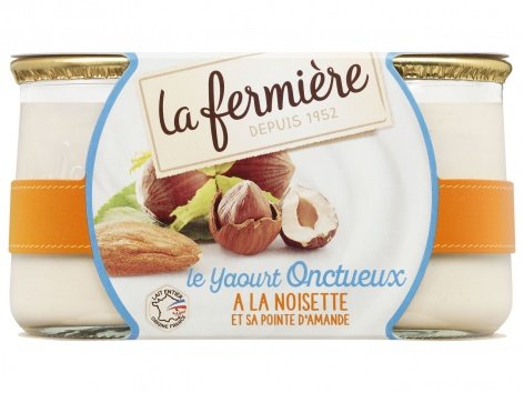 2 yaourts à la noisette