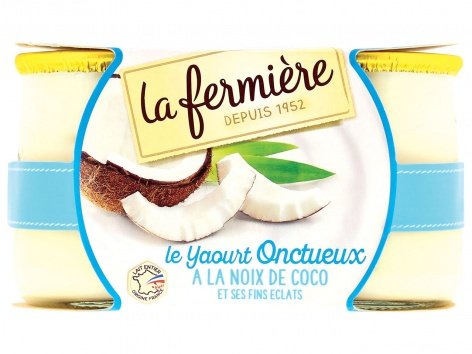2 yaourts à la noix de coco