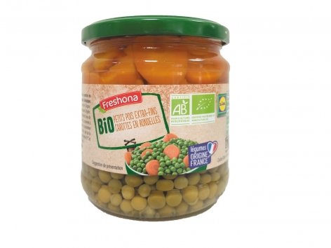 Petits pois Bio extra-fins et carottes Bio
