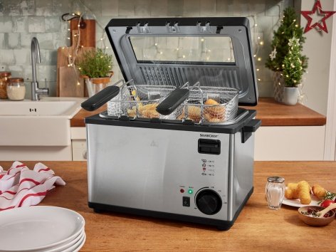 Friteuse en acier inoxydable