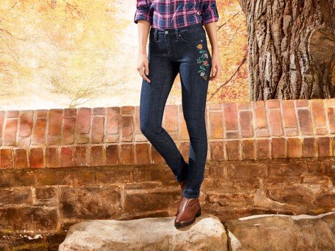 Jean brodé ou jean super skinny