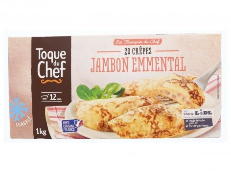 20 crêpes jambon-emmental