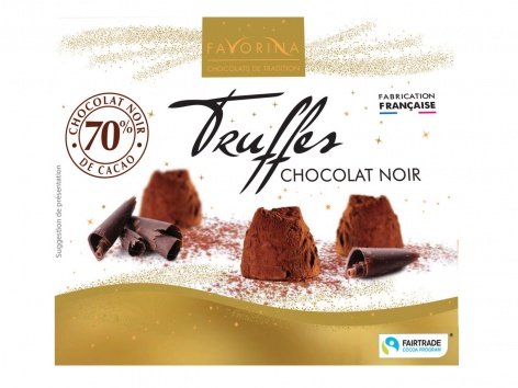 Truffes au chocolat noir