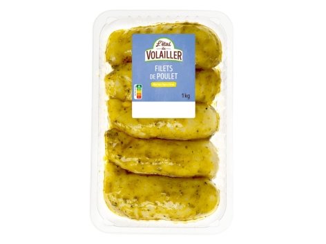 Filets de poulet marinés thym citron