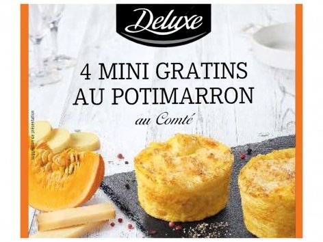 4 mini gratins au potimarron et au comté