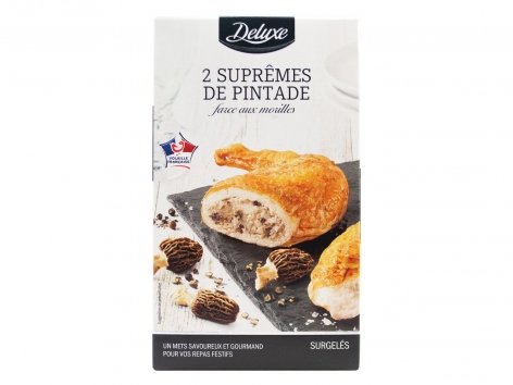 2 suprêmes de pintade farce aux morilles