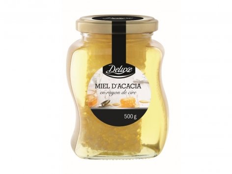 Miel d’acacia en rayon de cire