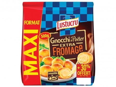 Lustucru gnocchi à pôeler extra fromage