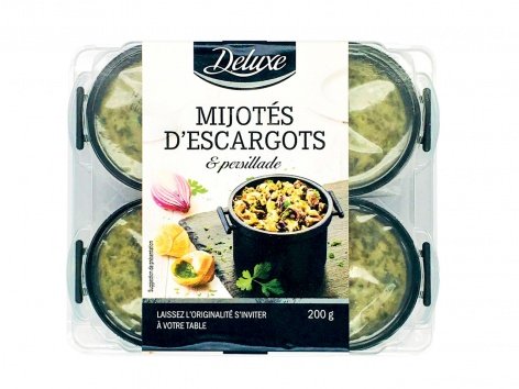 4 mijotés d'escargots et persillade en mini-cocotte