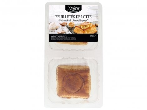 Feuilletés de lotte et de noix de Saint-Jacques