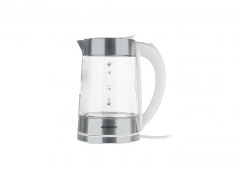 Bouilloire en verre avec variation de couleur