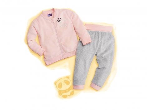 Ensemble en velours bébé