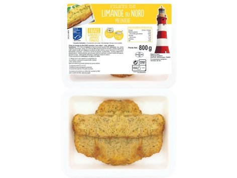 Filets de limande du Nord meunière