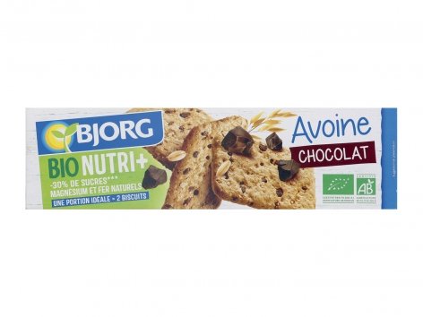 Bjorg biscuits avoine chocolat bio