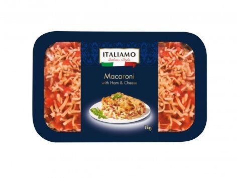 Macaroni au jambon cuit et fromage