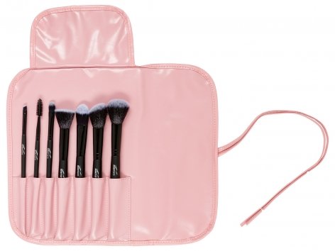 Pinceaux de maquillage avec trousse