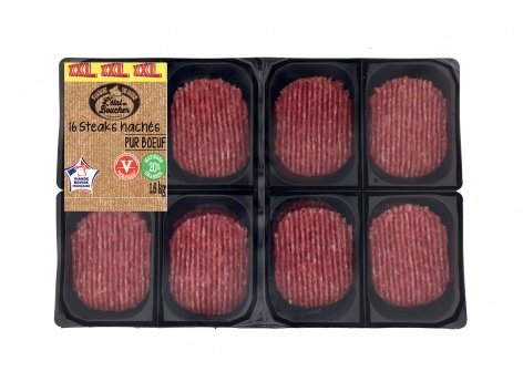 16 steaks hachés pur bœuf