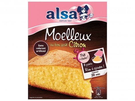 Alsa préparation liquide moelleux citron
