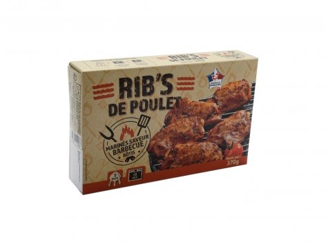 Ribs de poulet marinés saveur barbecue