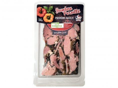 Jambon persillé poivrons basilic