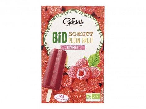 Bâtonnets plein fruit BIO à la framboise