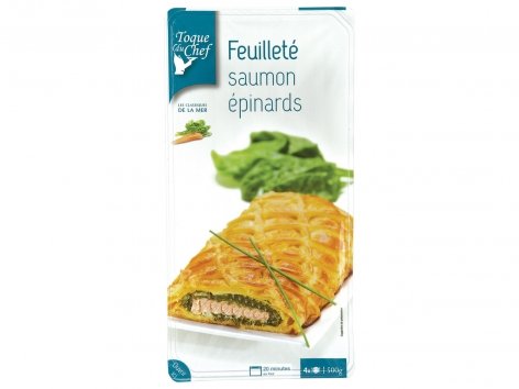 Feuilleté saumon-épinards