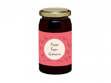 Confiture fraise guimauve