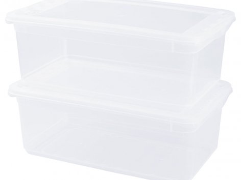 Boîtes de rangement transparentes