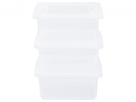 Boîtes de rangement transparentes