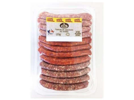 24 saucisses de volaille