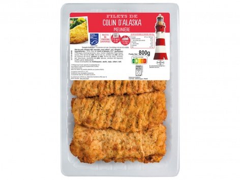Filet de colin d'Alaska MSC meunière