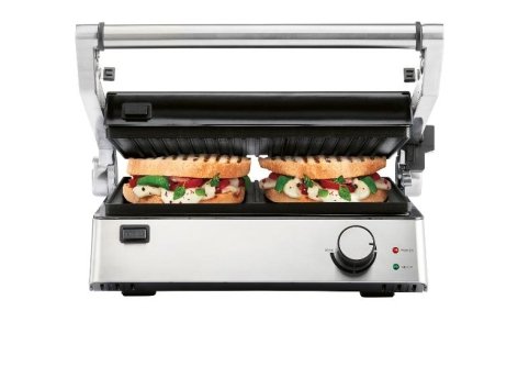 Grill de contact, ouverture à 180° Gril de contact, pliable à 180°